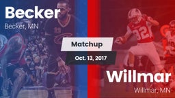 Matchup: Becker  vs. Willmar  2017