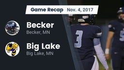 Recap: Becker  vs. Big Lake  2017