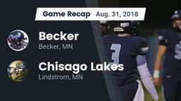 Recap: Becker  vs. Chisago Lakes  2018