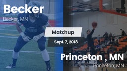 Matchup: Becker  vs. Princeton , MN 2018