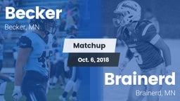 Matchup: Becker  vs. Brainerd  2018