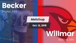 Matchup: Becker  vs. Willmar  2018