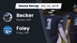 Recap: Becker  vs. Foley  2018