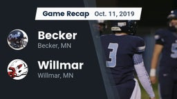 Recap: Becker  vs. Willmar  2019