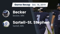 Recap: Becker  vs. Sartell-St. Stephen  2019