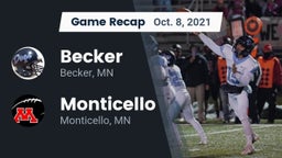 Recap: Becker  vs. Monticello  2021