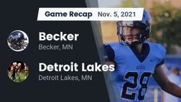Recap: Becker  vs. Detroit Lakes  2021
