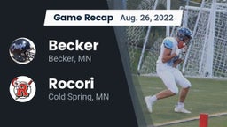 Recap: Becker  vs. Rocori  2022