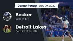 Recap: Becker  vs. Detroit Lakes  2022