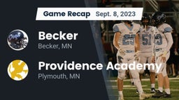 Recap: Becker  vs. Providence Academy 2023