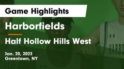 Harborfields  vs Half Hollow Hills West  Game Highlights - Jan. 20, 2023