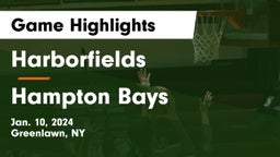 Harborfields  vs Hampton Bays  Game Highlights - Jan. 10, 2024
