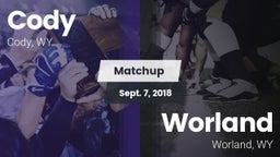 Matchup: Cody  vs. Worland  2018