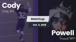 Matchup: Cody  vs. Powell  2018