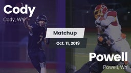 Matchup: Cody  vs. Powell  2019