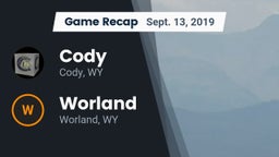 Recap: Cody  vs. Worland  2019