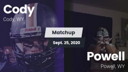 Matchup: Cody  vs. Powell  2020