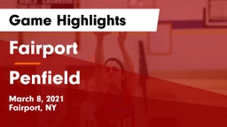 Fairport  vs Penfield  Game Highlights - March 8, 2021