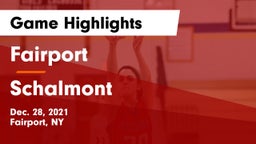 Fairport  vs Schalmont  Game Highlights - Dec. 28, 2021