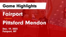 Fairport  vs Pittsford Mendon  Game Highlights - Dec. 19, 2023