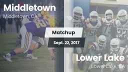 Matchup: Middletown High Scho vs. Lower Lake  2017
