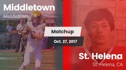 Matchup: Middletown High Scho vs. St. Helena  2017