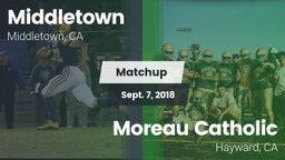 Matchup: Middletown High Scho vs. Moreau Catholic  2018