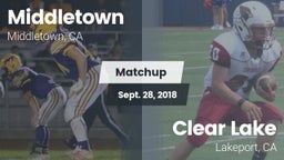 Matchup: Middletown High Scho vs. Clear Lake  2018