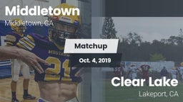 Matchup: Middletown High Scho vs. Clear Lake  2019