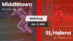 Matchup: Middletown High Scho vs. St. Helena  2019