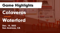 Calaveras  vs Waterford  Game Highlights - Dec. 14, 2023