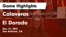 Calaveras  vs El Dorado  Game Highlights - Dec. 21, 2023