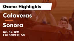 Calaveras  vs Sonora  Game Highlights - Jan. 16, 2024