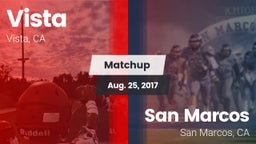 Matchup: Vista  vs. San Marcos  2017