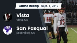 Recap: Vista  vs. San Pasqual  2017