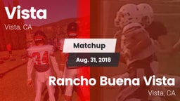 Matchup: Vista  vs. Rancho Buena Vista  2018