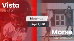 Matchup: Vista  vs. Morse  2018