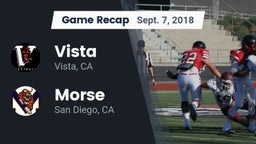Recap: Vista  vs. Morse  2018