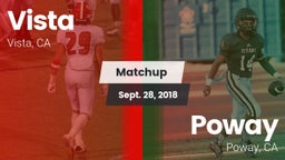 Matchup: Vista  vs. Poway  2018