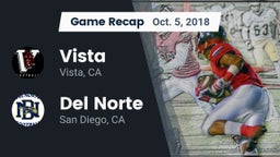 Recap: Vista  vs. Del Norte  2018