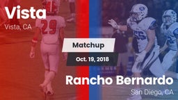 Matchup: Vista  vs. Rancho Bernardo  2018
