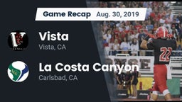 Recap: Vista  vs. La Costa Canyon  2019