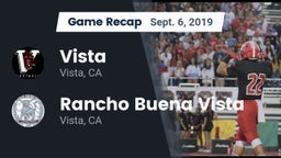 Recap: Vista  vs. Rancho Buena Vista  2019
