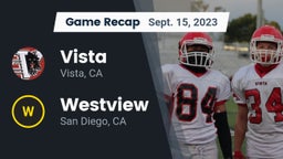 Recap: Vista  vs. Westview  2023