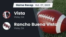 Recap: Vista  vs. Rancho Buena Vista  2023