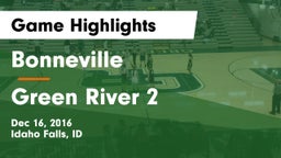 Bonneville  vs Green River 2 Game Highlights - Dec 16, 2016