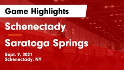 Schenectady  vs Saratoga Springs  Game Highlights - Sept. 9, 2021