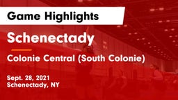 Schenectady  vs Colonie Central  (South Colonie) Game Highlights - Sept. 28, 2021