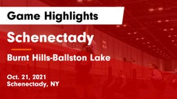 Schenectady  vs Burnt Hills-Ballston Lake  Game Highlights - Oct. 21, 2021