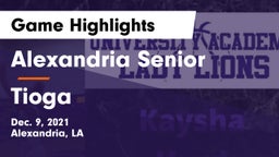 Alexandria Senior  vs Tioga  Game Highlights - Dec. 9, 2021